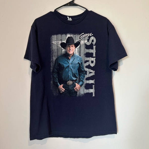 Delta Other - George Strait The Cowboy Rides Away 2014 Tour Large Blue T-shirt